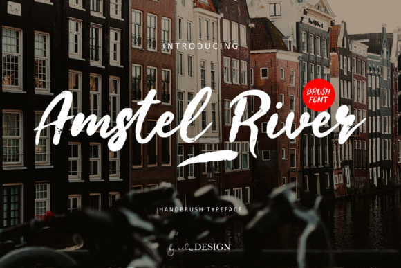 Amstel River Brushed Script Font for Handmade Brands