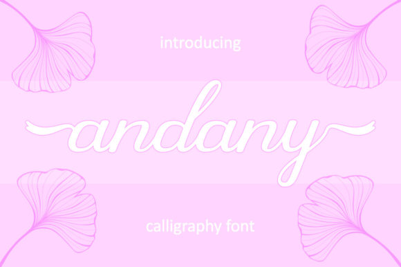 Andany Script Font for Elegant Handmade Branding