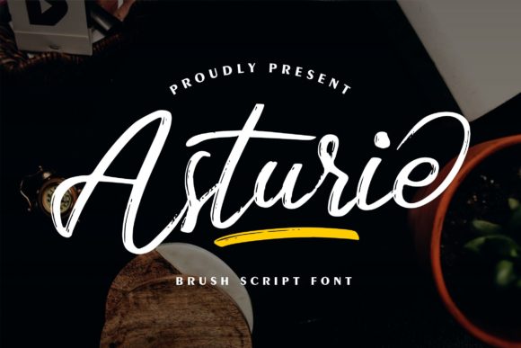 Asturie Brushed Script Font for Fashion and Editorial Campaigns
