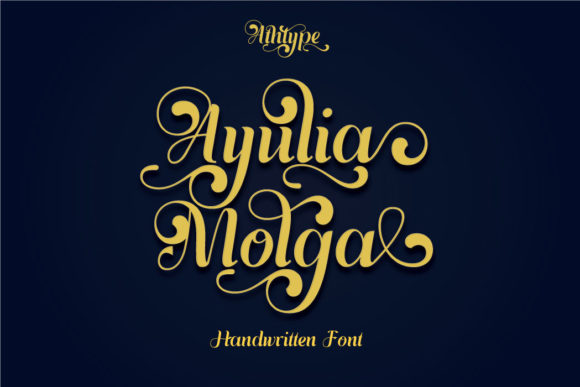 Ayulia Molga: The Exquisite Script Handwritten Font for Creative Makers