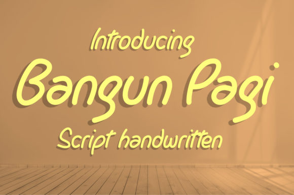 Bangun Pagi: The Elegant Script Handwritten Font for Editorial Design