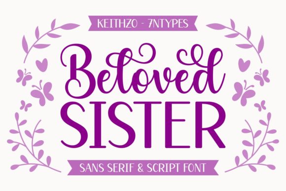 Beloved Sister Duo: The Perfect Font Pair for Boutique Branding