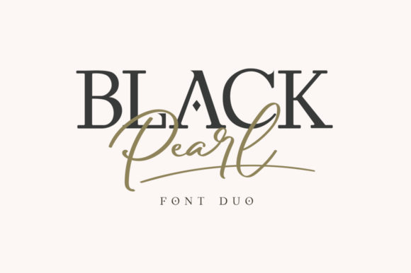 Black Pearl Typeface: Elevate Brand Visuals With Romantic Script Typography