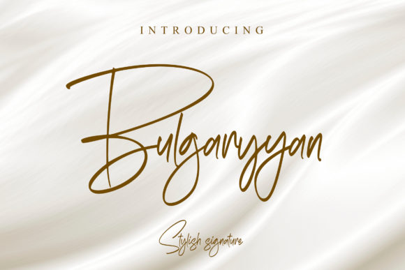 Bulgaryyan: A Luxurious Script Handwritten Font for Premium Branding