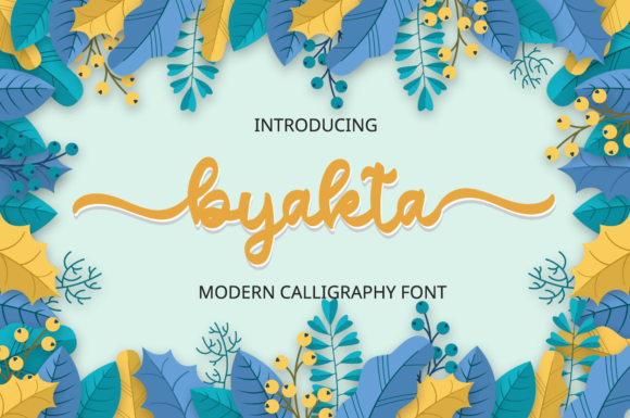 Byakta Script Typeface for Editorial and Brand Design