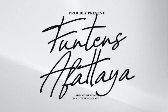 Funtens Afattaya: The Luxurious Script Font for Elegant Digital Branding