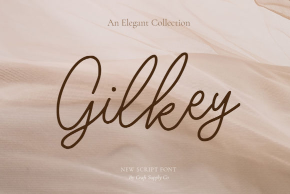 Gilkey: A Whimsical Script Font for Relaxed Brand Identity