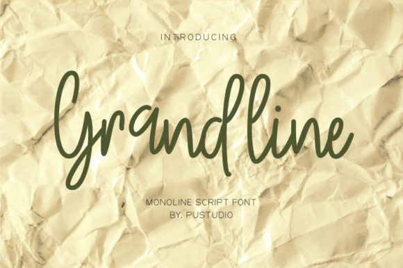 Grandline: A Stylish Script Font for Elegant Campaign Design