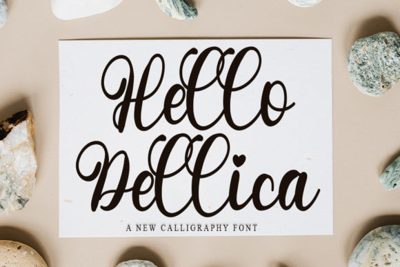 Hello Dellica: The Elegant Script Font for Chic Brand Identity