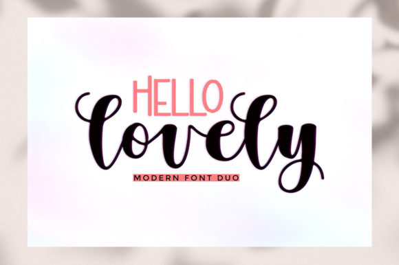 Hello Lovely Duo Font Review for Elegant Brand Identity