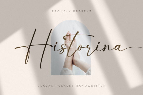 Historina: A Delicate Script Typeface for Elegant Editorial Design