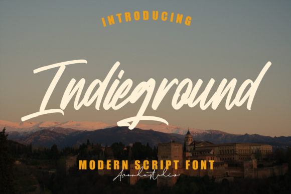 Indieground: The Paint Brushed Script Font for Stylish Web Design