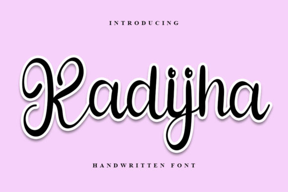 Kadijha: The Refined Script Typeface for Elegant Editorial Design