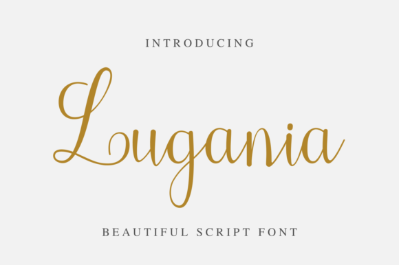 Lugania: An Elegant Script Font for Modern Branding
