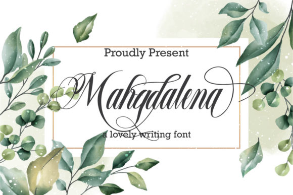 Mahgdalena Typeface: A Refined Script for Elegant Brand Identity
