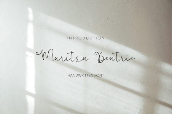 Maritza Beatric: A Delicate Script Typeface for Elegant Editorial Design