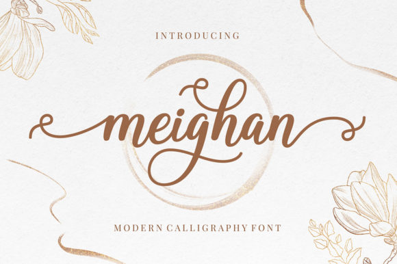 Meighan Script Font for Elegant Branding and Wedding Design