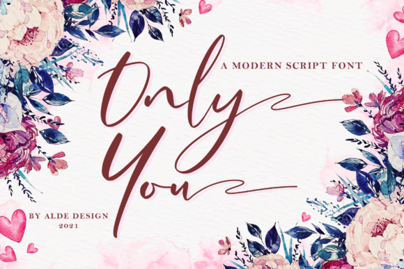 Only You: A Stylish Script Handwritten Font for Editorial Design