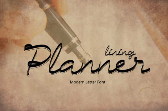 Planner Lining Typeface Review for Brand Identity Projects