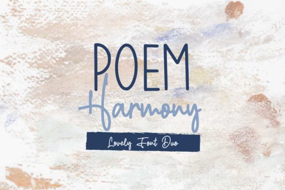 Poem Harmony: The Duo Font for Cohesive Brand Identity