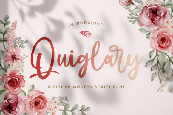 Quiglary Font: A Stylish Script for Business Branding