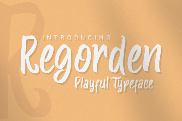 Regorden: The Playful Paint Brushed Script Font for Scroll-Stopping Designs