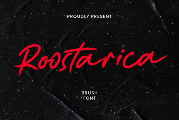 Roostarica Brushed Script Font for Modern Branding