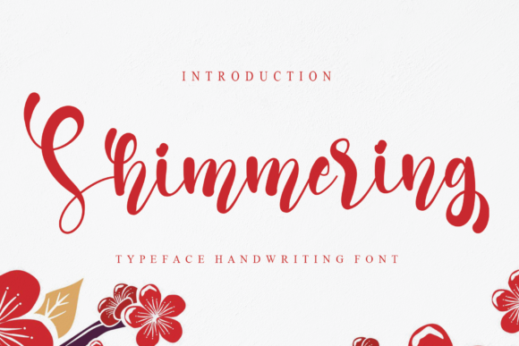 Shimmering Font: A Chic Script for Craft Creations