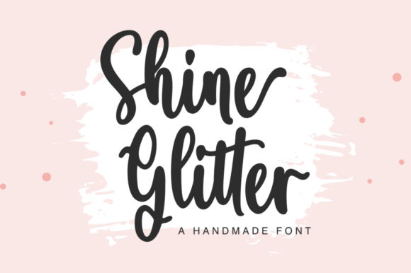 Shine Glitter: A Whimsical Script Handwritten Font for Campaign Visuals