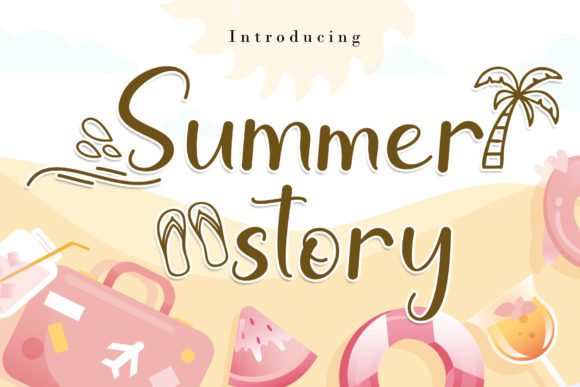Summer Story: A Delightful Script Font for Editorial Design