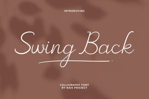 Swing Back Font Review for Creative Product Design