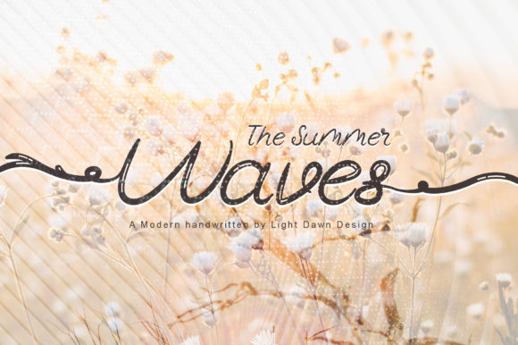 The Summer Waves: A Cursive Script Font for Scroll-Stopping Visuals